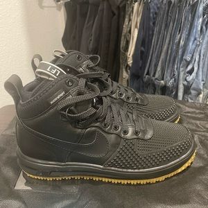 Size 10-Nike Lunar Force 1 Black Gum 2016. Worn Once No Box. See Pics